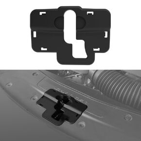 Hood Lock Bolt Compatible with Dodge Charger Accessories 2015-2022, Engine Hood Lock Bolt Dust-Proof Gap Protection Cover, Black