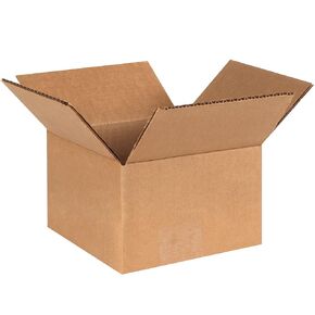 Aviditi 664 Corrugated Cardboard Box, 6" L x 6" W x 4" H, Kraft, For Shipping, Packing and Moving (Pack of 25)