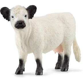 Schleich Farm World Realistic Galloway Cow Figurine - Highly Detailed and Durable Farm Animal Toy, Fun and Educational Play for Boys and Girls, Gift for Kids Ages 3+