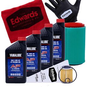 Edwards Oil Change Kit fits 2000-2012 Yamaha Big Bear ATV with Air Filter