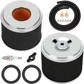 2 Pcs Air filter Assembly Compatible with Predator 212 Engine 212cc Pressure Washers SpeedWash OneWash 6602 6924 6590 6470 3100psi 3600psi 0J88870129 Gas Engine Parts with Fuel Filter Spark Plug