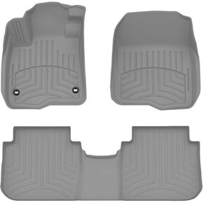 WeatherTech FloorLiner HP Custom Fit Floor Mats for Honda CR-V Hybrid, CR-V - 1st & 2nd Row (441780-1-2IM), Black