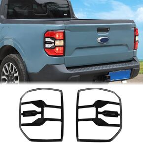 Aunginsy Tail Light Lamp Cover Compatible with Ford Maverick 2022-2024 Car Rear Taillight Lamp Guard Frame Bezels Tail Brake Light Trim Cover Rear Headlight Decorative Cover Protection ABS Accessories