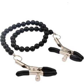 Pearl Chain with Clamps Adjustable Pressure Pearl Body Ring for Women Body Clip Non-Piercing Body Chain for Women Men Faux Body Jewelry