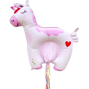 Windy City Novelties - Inflatable Rainbow Mylar Pinata with Pull Strings - Reusable