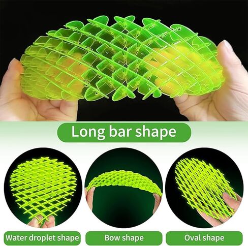 Fidget Worm Toy,Funny slug Fidget Toy,Resistance Fidget Toys Sensory Stress Anxiety Relief Toys,3D Elastic mesh,Fidget Toys for Kids & Adults (4PCS), Medium in Saudi Arabia