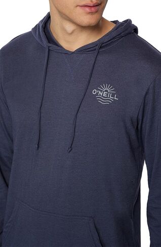 O'NEILL Mens Trvlr Upf Hooded L/s Long Sleeve Pullover, Heather Navy, M in Saudi Arabia