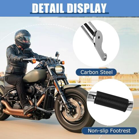 PSLER Softail Crash Bar Engine Guard - شريط الطريق السريع لعام 2018-2024 Softail Deluxe Fxlrst Street Bob Fat-Boy Heritage Classic Sport Glide Slim Breakout Low Rider باستثناء FXDRS OE 49000138 (كروم) in Saudi Arabia
