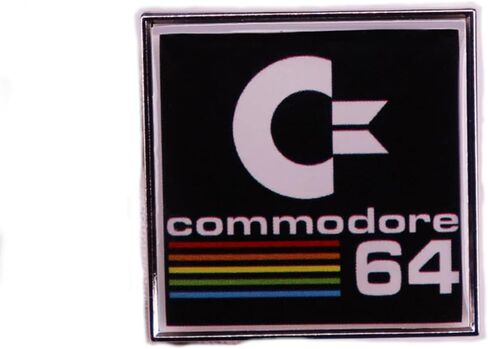 Commodore 64 C64 Home Personal Computer PC Logo Retro Vintage 1980s 1.2" Enamel Pin Badge in Saudi Arabia