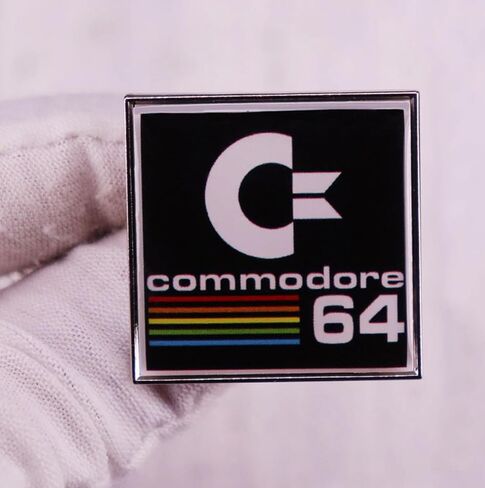Commodore 64 C64 Home Personal Computer PC Logo Retro Vintage 1980s 1.2" Enamel Pin Badge in Saudi Arabia