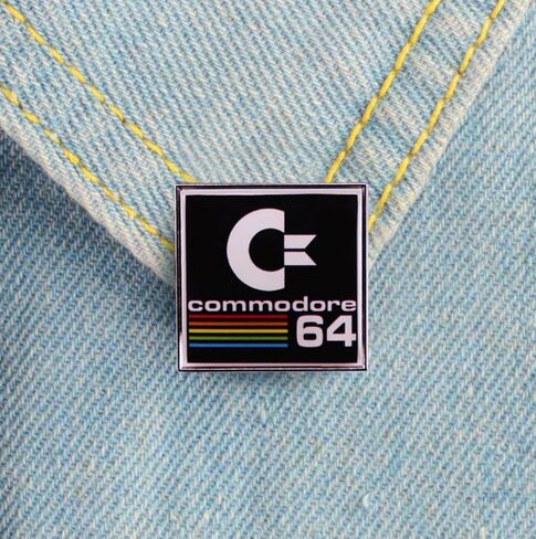 Commodore 64 C64 Home Personal Computer PC Logo Retro Vintage 1980s 1.2" Enamel Pin Badge in Saudi Arabia