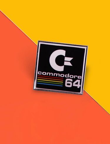 Commodore 64 C64 Home Personal Computer PC Logo Retro Vintage 1980s 1.2" Enamel Pin Badge in Saudi Arabia