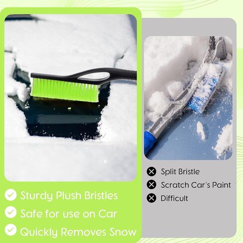 27"-33" Snow Brush and Detachable Ice Scraper with Ergonomic Foam Grip Scalable Range 27" Winter Accessories for Cars Trucks SUV(Red) in Kuwait