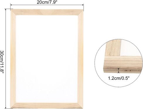 MECCANIXITY 1pcs Silk Screen Printing Frame, 9.8x7.5 Inch Wood with 160 White Mesh for Screen Printing DIY Project in Saudi Arabia
