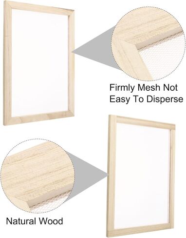 MECCANIXITY 1pcs Silk Screen Printing Frame, 9.8x7.5 Inch Wood with 160 White Mesh for Screen Printing DIY Project in Saudi Arabia