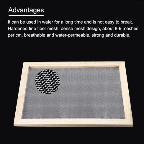 MECCANIXITY 1pcs Silk Screen Printing Frame, 9.8x7.5 Inch Wood with 160 White Mesh for Screen Printing DIY Project in Saudi Arabia