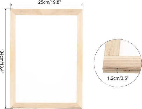 MECCANIXITY 1pcs Silk Screen Printing Frame, 9.8x7.5 Inch Wood with 160 White Mesh for Screen Printing DIY Project in Saudi Arabia