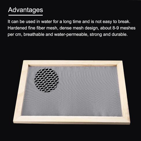 MECCANIXITY 1pcs Silk Screen Printing Frame, 9.8x7.5 Inch Wood with 160 White Mesh for Screen Printing DIY Project in Saudi Arabia