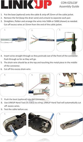 LINKUP - RJ45 Boots for Cat6 Cat5e Ethernet Snagless Short Connector | Designed for LINKUP Snagless Plug | 50 pcs in Saudi Arabia