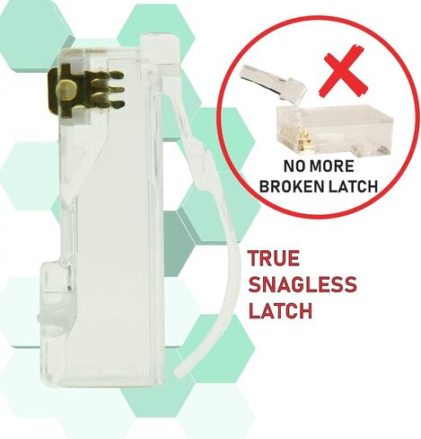 LINKUP - RJ45 Boots for Cat6 Cat5e Ethernet Snagless Short Connector | Designed for LINKUP Snagless Plug | 50 pcs in Saudi Arabia