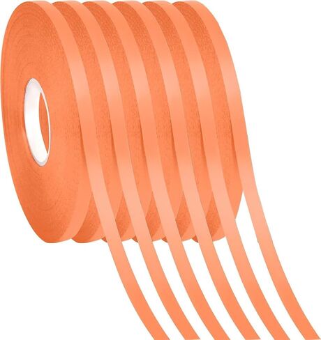 6 Rolls Halloween Ribbon,Colorful Curling Ribbon for Wrapping,Bows,Crafting 01 Black,Purple,Orange 3/16 Inch in Saudi Arabia