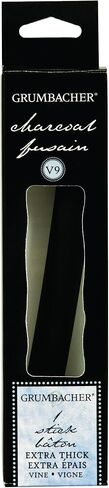 Grumbacher Vine Charcoal, Soft, Black, 3 Pack (V41) in Kuwait