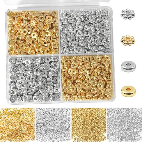 4 Pack Beading Funnel - Clay Beads Bracelet Making Kit, Beading Needles Bracelet Making Kit for Jewelry Making, Jewelry Making kit with Beading Funnel Can Replace Clay Bead Spinner in Saudi Arabia