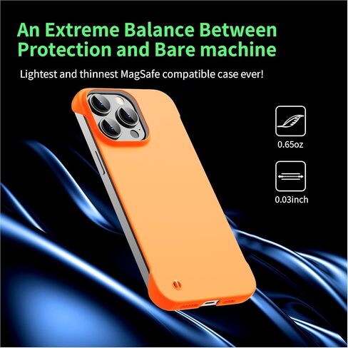 حافظة مغناطيسية رفيعة تناسب هاتف iPhone 16 Pro مقاس 6.3 بوصة (2024) رفيعة للغاية وخفيفة الوزن ومتينة بدون إطار غير لامعة لغطاء MagSafe مع حلقة سحب مقاومة للصدمات وحبل غير قابل للانزلاق - أسود in Kuwait