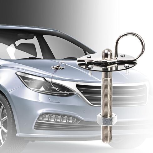 مجموعة دبابيس غطاء المحرك Lawei، مشبك قفل دبوس غطاء محرك السيارة من الفولاذ المقاوم للصدأ مع حبل سباق لتثبيت غطاء غطاء محرك السيارة، مجموعة مشبك قفل غطاء المحرك للسيارة والشاحنة وسيارات الدفع الرباعي والسيارة المعدلة in Kuwait