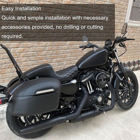Motorcycle Seats fit Harley Sportster Seat for Harley Sportster 883 1200 X48 Iron883 XL883N 2009-UP Seventy two Forty Eight Front Rear Driver Passenger Seat Two Up seat for 3.3up-4.5 GAL Fuel Tanks in Saudi Arabia
