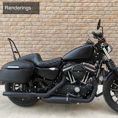 Motorcycle Seats fit Harley Sportster Seat for Harley Sportster 883 1200 X48 Iron883 XL883N 2009-UP Seventy two Forty Eight Front Rear Driver Passenger Seat Two Up seat for 3.3up-4.5 GAL Fuel Tanks in Saudi Arabia