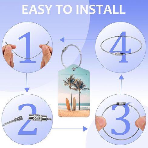 2 حزمة من علامة الأمتعة الأرجوانية الخزامى لحقائب السفر، زهرة الفاوانيا فراشة بو الجلود علامة الأمتعة مع غطاء الخصوصية بطاقة الهوية للنساء والرجال السفر كروز حقيبة يد حقيبة مدرسية حقيبة الظهر in Kuwait