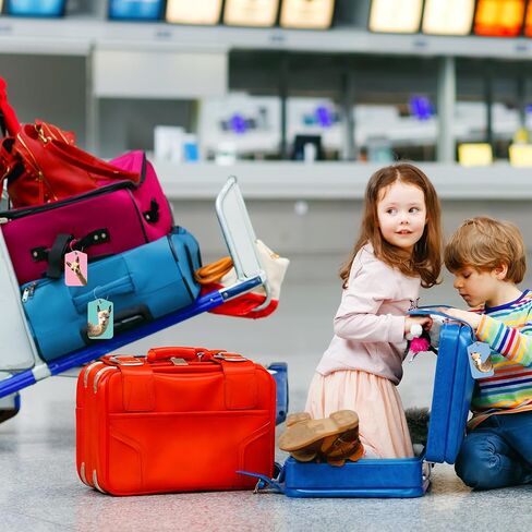 3 عبوات من علامات الأمتعة من البولي يوريثان لحقيبة السفر، بطاقة تعريف لغطاء الخصوصية من الجلد لحقيبة الألبكة اللاما المضحكة مع حلقة من الفولاذ المقاوم للصدأ لحقيبة اليد وحقيبة المدرسة وحقيبة الظهر in Saudi Arabia