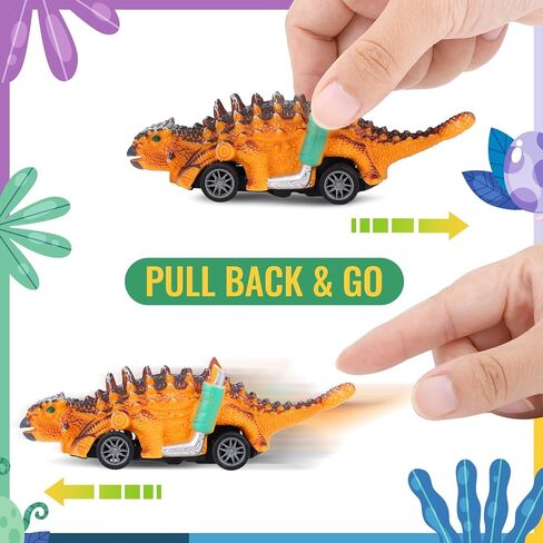 12 حزمة من سيارات لعبة الديناصورات DIY عدة الفنون والحرف 2 في 1 مجموعات طلاء الديناصورات التراجع سيارات دينو هدايا عيد ميلاد للأطفال 3-12 بنين بنات أطفال صغار in Kuwait