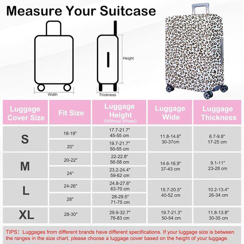 MHJY Suitcase Cover Washable Luggage Covers for Suitcase TSA Approved Elastic Luggage Protector Cover Scratch Resistant Travel Fits 18-32 Inch Luggage in Saudi Arabia