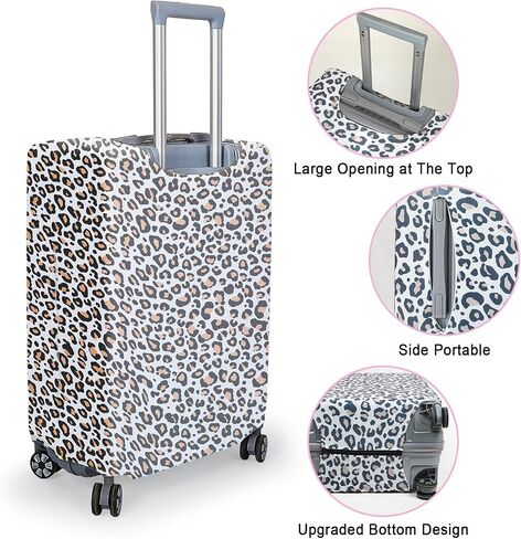 MHJY Suitcase Cover Washable Luggage Covers for Suitcase TSA Approved Elastic Luggage Protector Cover Scratch Resistant Travel Fits 18-32 Inch Luggage in Saudi Arabia