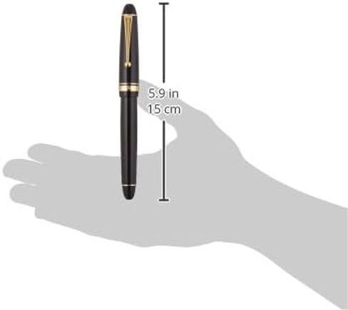 Pilot Fountain Pen Custom 742, Black Body, FA-Nib in Saudi Arabia