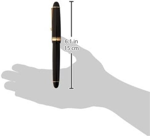 Pilot Fountain Pen Custom 742, Black Body, FA-Nib in Saudi Arabia