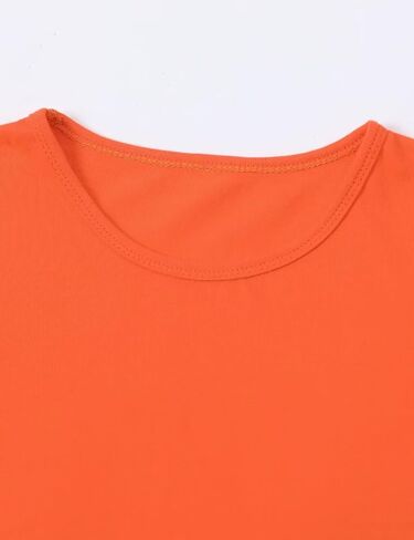 COSLAND Girls' Short Puff Sleeve Top Crew Neck Cotton T-Shirt in Saudi Arabia