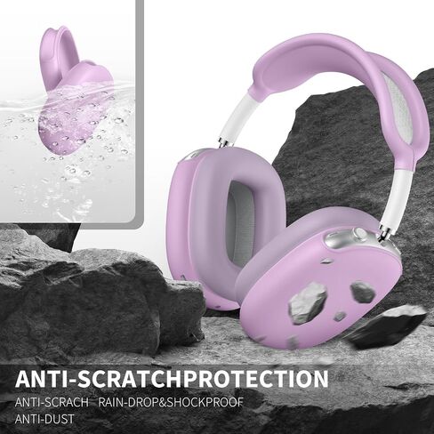 Silicone Case Cover for AirPods Max Case, Anti-Scratch Ear Pad Case Cover/Ear Cups Cover/Headband Cover for AirPods Max,Accessories Protector for Apple AirPods Max,Grey in Saudi Arabia