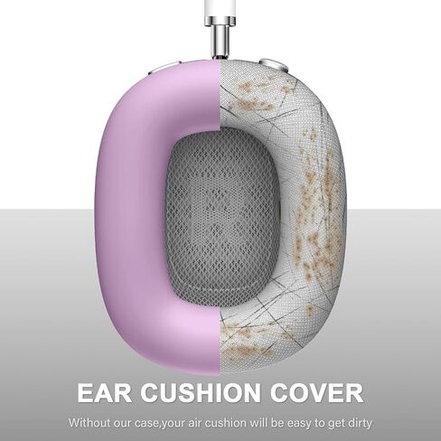 Silicone Case Cover for AirPods Max Case, Anti-Scratch Ear Pad Case Cover/Ear Cups Cover/Headband Cover for AirPods Max,Accessories Protector for Apple AirPods Max,Grey in Saudi Arabia