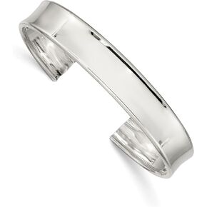 IceCarats 925 Sterling Silver 10mm Cuff Bangle Bracelet