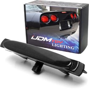 iJDMTOY Smoked Lens F1 Style Strobe Featured LED Trunk Lid High Mount Third Brake Light Assembly Compatible With 1997-2004 Chevy C5 Corvette