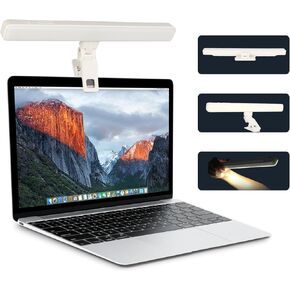 Overhead Rechargeable Fill Light with 3 Color Models and 5 Brightness Levels,Built-in 3600mAh Battery,with Adjustable Stand Can be Used for Outdoor Light,Video Meeting and Workbench Light.