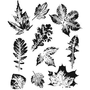 Tim Holtz Cling Stamps 7"X8.5"-Leaf Prints 2