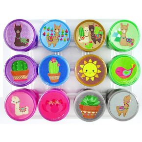 TINYMILLS 12 Pcs Llamas Stamp Kit for Kids