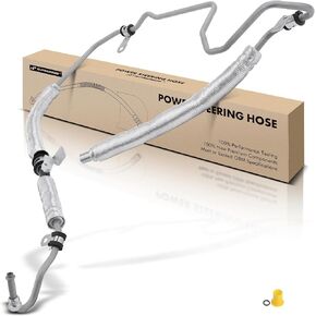 A-Premium Power Steering Pressure Hose Line Assembly Compatible with Volvo S80 2007-2010, V70 2008-2010, XC60 2010, XC70 2008-2010, 3.2L, Pump To Rack/Gear
