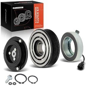 A-Premium Air Conditioner AC Compressor Clutch Kit Compatible with Infiniti QX50 2014-2017, Q60 2014-2015, G37 2009-2013, QX70 2014-2017, Q70, FX35, FX37, Q40, EX35, EX37, Q70L & Nissan 370Z