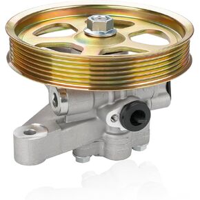 Power Steering Pump with Pulley Compatible with Honda Accord 3.5L V6 2008 2009 2010 2011 2012, Honda Pilot V6 3.5L 2009 2010 2011, Replacement for 21-5494, 56110-R70-A11