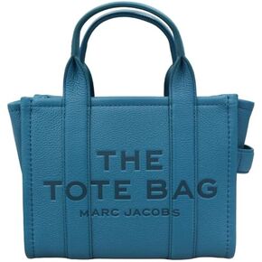 Marc Jacobs Women's The Leather Small Tote, One Size (Harbor Blue)